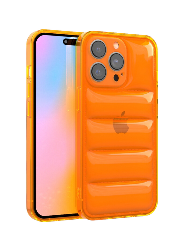 Neon Orange Puffer iPhone Case iPhone 13 Pro Max Neon Orange Puffer iPhone Case iPhone 13 Pro Max