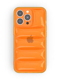 Neon Orange Puffer iPhone Case