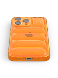 Neon Orange Puffer iPhone Case