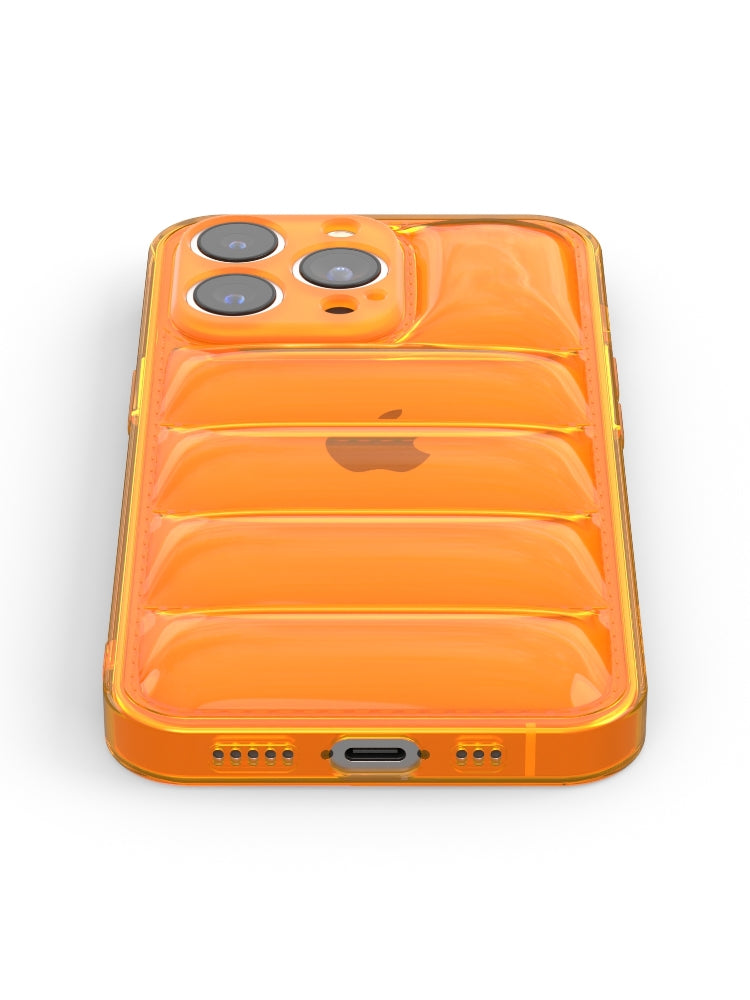 Neon Orange Puffer iPhone Case