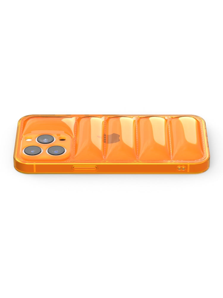 Neon Orange Puffer iPhone Case
