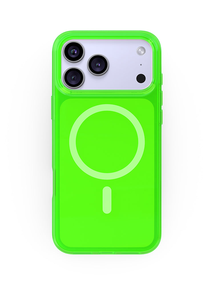 Neon Green Crystal Clear iPhone Case – Felony Case