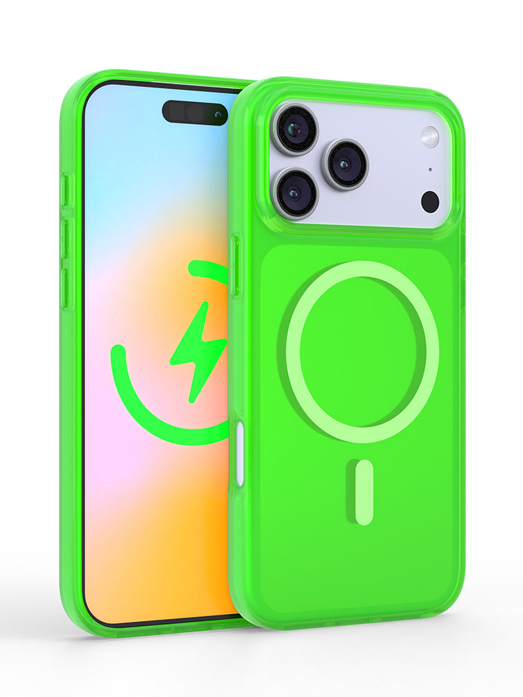 iPhoneアクセサリー SKYLRK iPhone 17 PRO BUMP CASE Green Neon Green Crystal Clear iPhone Case – Felony Case