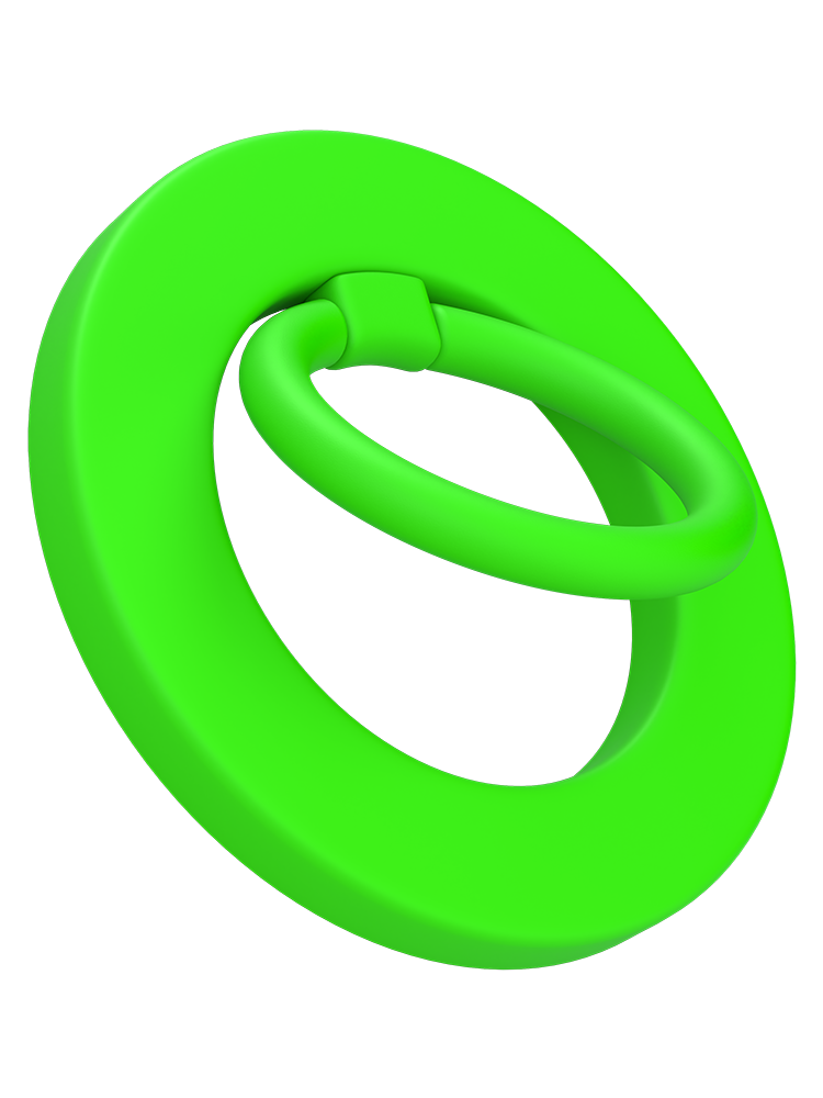Neon Green MagSafe Ring Grip and Stand