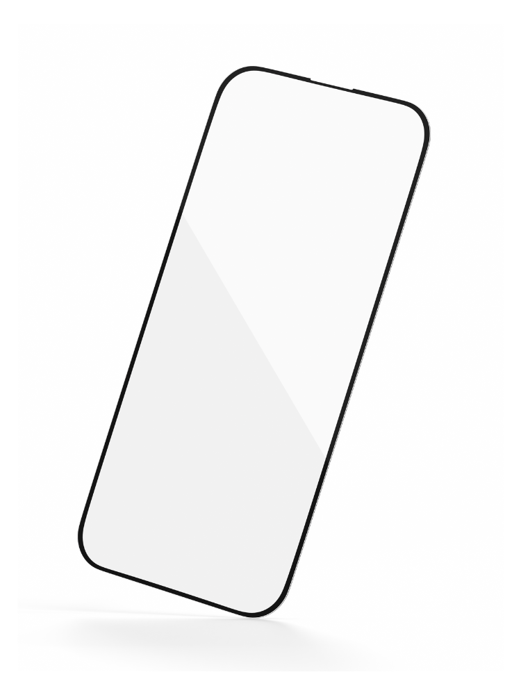 Close-up image of a premium screen protector designed for iPhone 17 Pro Max,, iPhone 16 Pro Max, iPhone 15 Pro Max, and iPhone 14 Pro Max. The ultra-clear tempered glass fits edge-to-edge across the display, showcasing a slim profile, rounded edges, and anti-scratch coating. Light reflections emphasize its bubble-free, crystal-clear surface, highlighting smooth touch sensitivity and flawless full-screen protection for all compatible iPhone models.