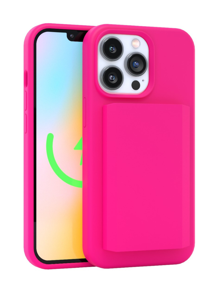 Neon Pink MagSafe Wallet