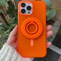 Neon Orange MagSafe Ring Grip and Stand
