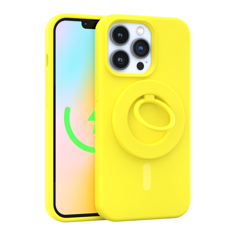 Neon Yellow MagSafe Ring Grip and Stand