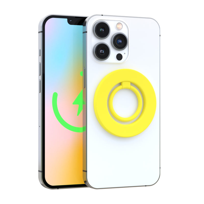 Neon Yellow MagSafe Ring Grip and Stand
