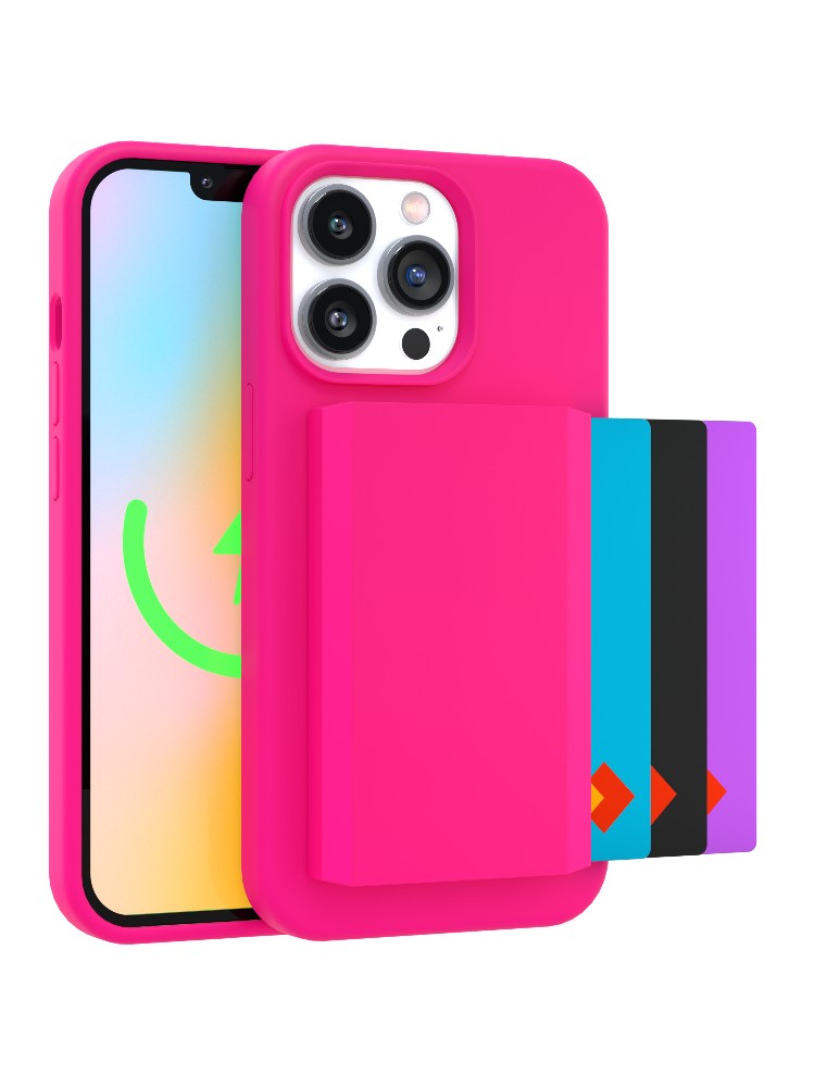 Neon Pink MagSafe Wallet