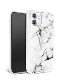 White Polished Marble iPhone Case