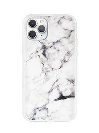 White Polished Marble iPhone Case