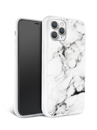 White Polished Marble iPhone Case