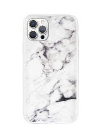 White Polished Marble iPhone Case