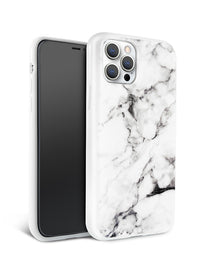 White Polished Marble iPhone Case