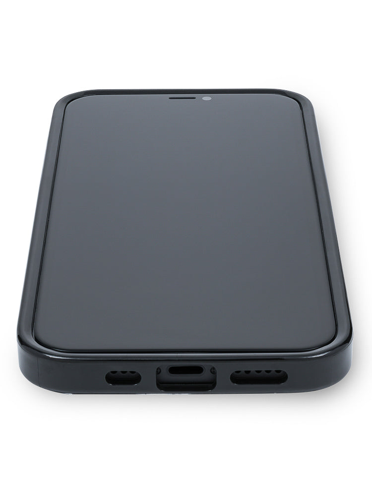 Black Polished Marble iPhone Case