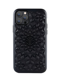 Matte Black Kaleidoscope iPhone Case