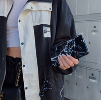 Black Polished Marble iPhone Case