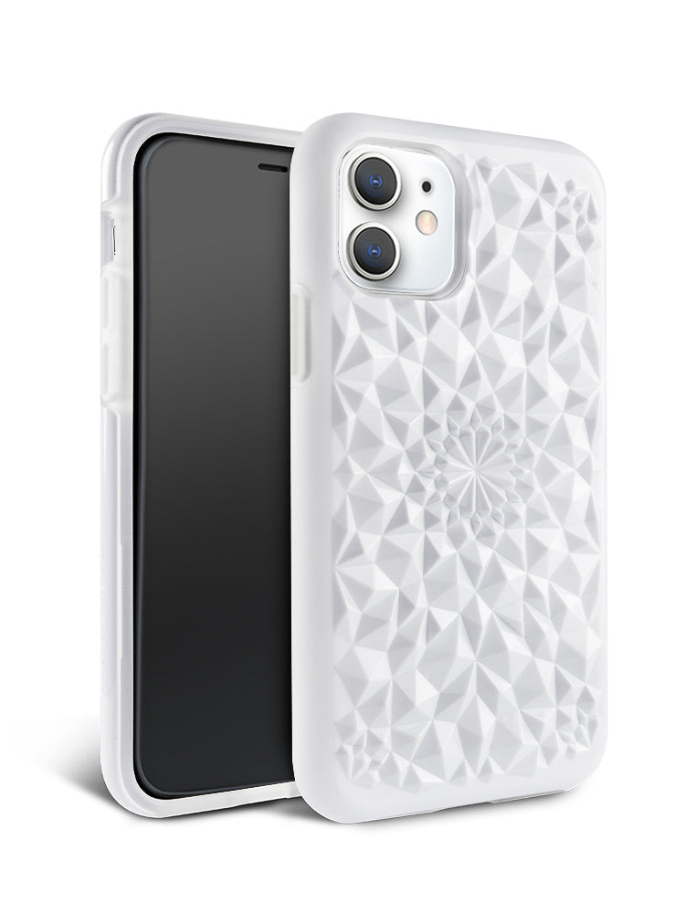 Gloss White Kaleidoscope iPhone Case