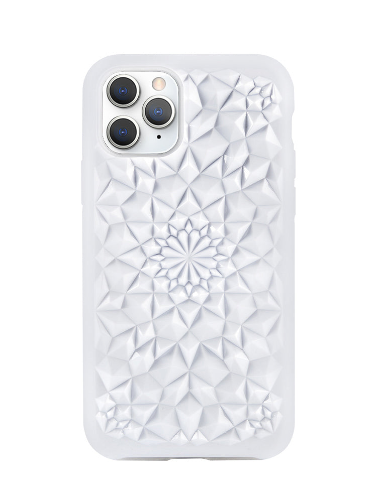 Gloss White Kaleidoscope iPhone Case