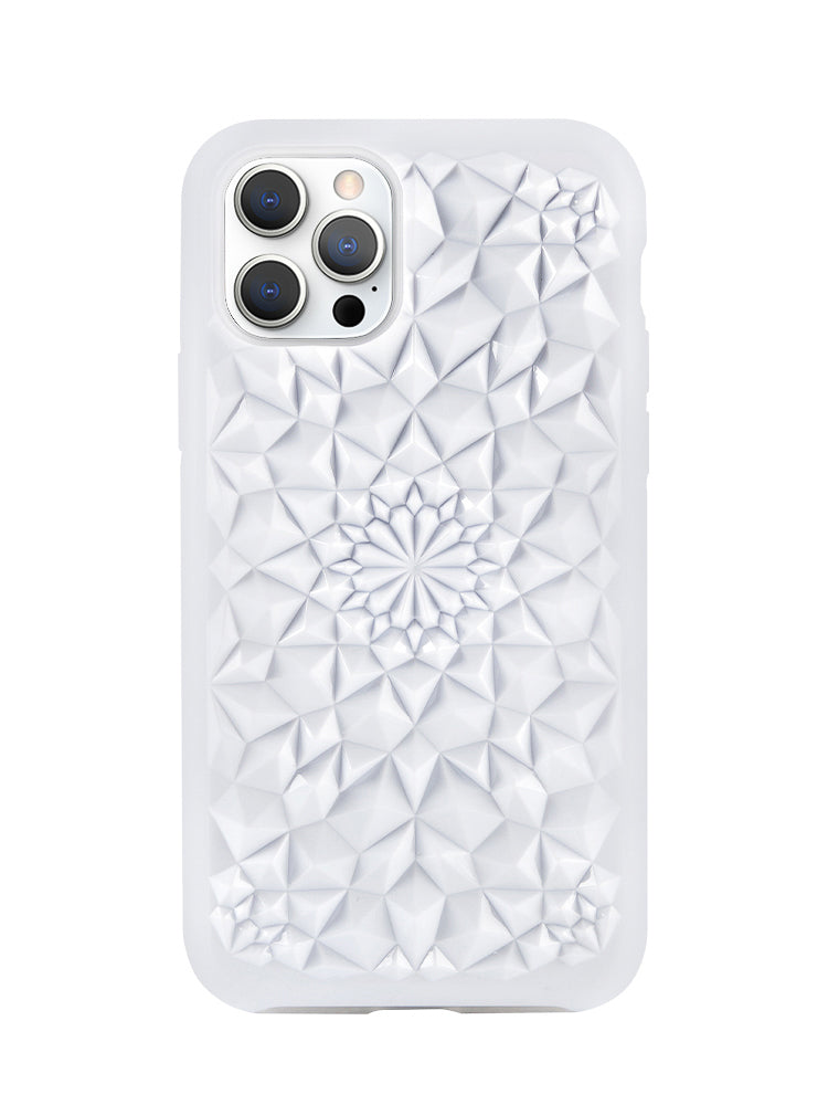 Gloss White Kaleidoscope iPhone Case