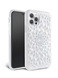 Gloss White Kaleidoscope iPhone Case