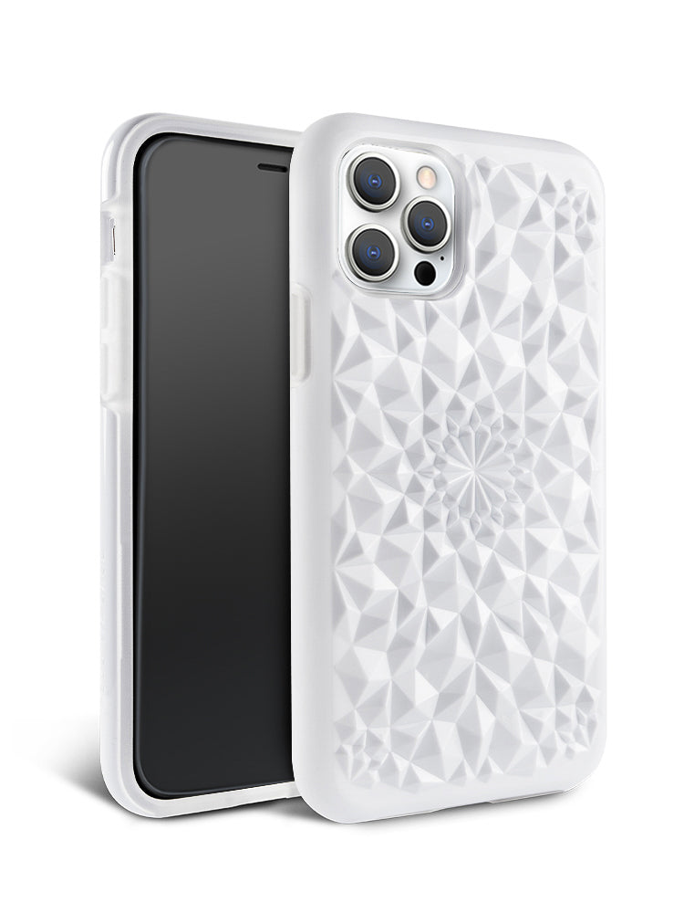 Gloss White Kaleidoscope iPhone Case