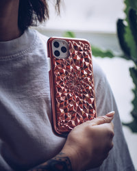 Rose Gold Kaleidoscope iPhone Case