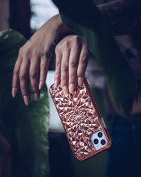 Rose Gold Kaleidoscope iPhone Case