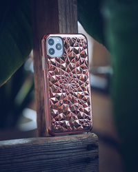 Rose Gold Kaleidoscope iPhone Case