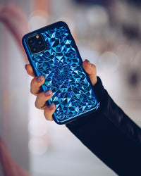 Cosmic Holographic Kaleidoscope iPhone Case