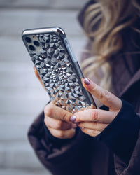 Silver Kaleidoscope iPhone Case