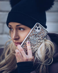 Silver Kaleidoscope iPhone Case