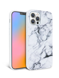 White Polished Marble iPhone Case