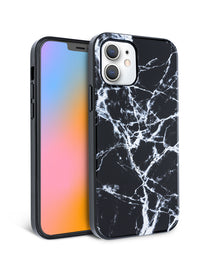 Black Polished Marble iPhone Case