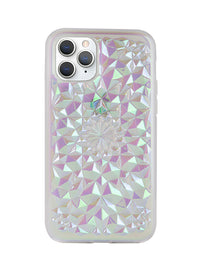 Clear Cosmic Holographic Kaleidoscope iPhone Case