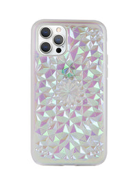 Clear Cosmic Holographic Kaleidoscope iPhone Case