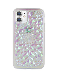 Clear Cosmic Holographic Kaleidoscope iPhone Case