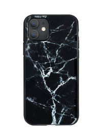 Black Polished Marble iPhone Case