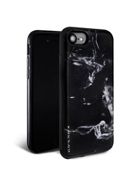 Black Polished Marble iPhone Case