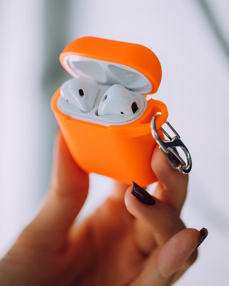Neon Orange AirPods Case