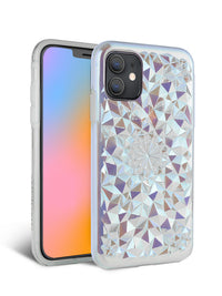 Clear Cosmic Holographic Kaleidoscope iPhone Case