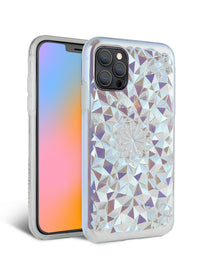 Clear Cosmic Holographic Kaleidoscope iPhone Case