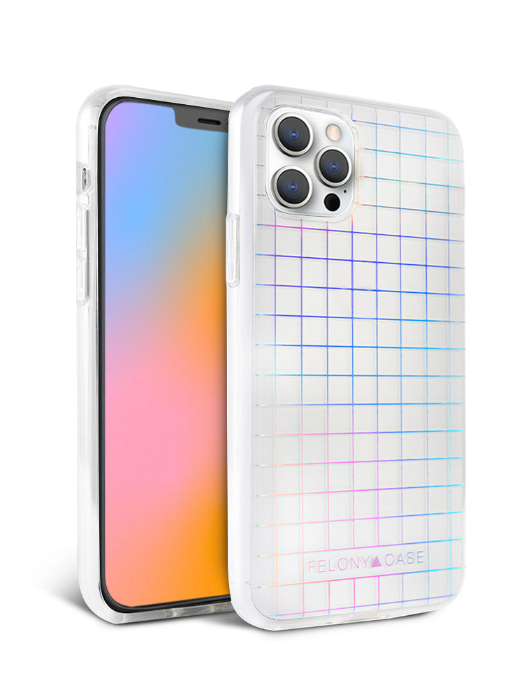 Holographic Grid Case for iPhone 13, 13 Pro Max, 12, 12 Pro Max, 12 Mini, 11, 11 Pro, 11 Pro Max, X/XS, XS Max, XR, 8/8+, 7/7+, 6/6+ iPhone 13 Pro Holographic Grid Case for iPhone 13, 13 Pro Max, 12, 12 Pro Max, 12 Mini, 11, 11 Pro, 11 Pro Max, X/XS, XS Max, XR, 8/8+, 7/7+, 6/6+ iPhone 13 Pro
