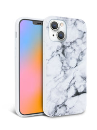 White Polished Marble iPhone Case