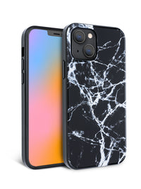 Black Polished Marble iPhone Case