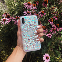 Clear Cosmic Holographic Kaleidoscope iPhone Case