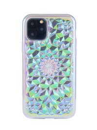 Clear Cosmic Holographic Kaleidoscope iPhone Case