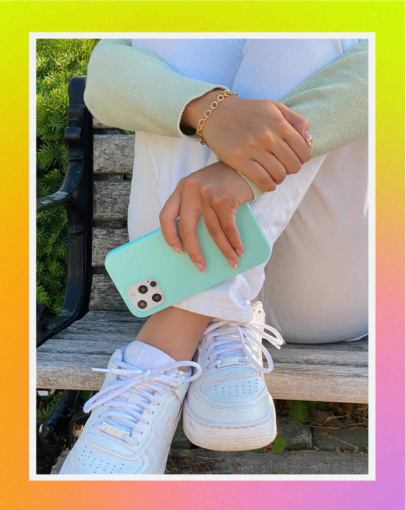 Pastel Green iPhone Case
