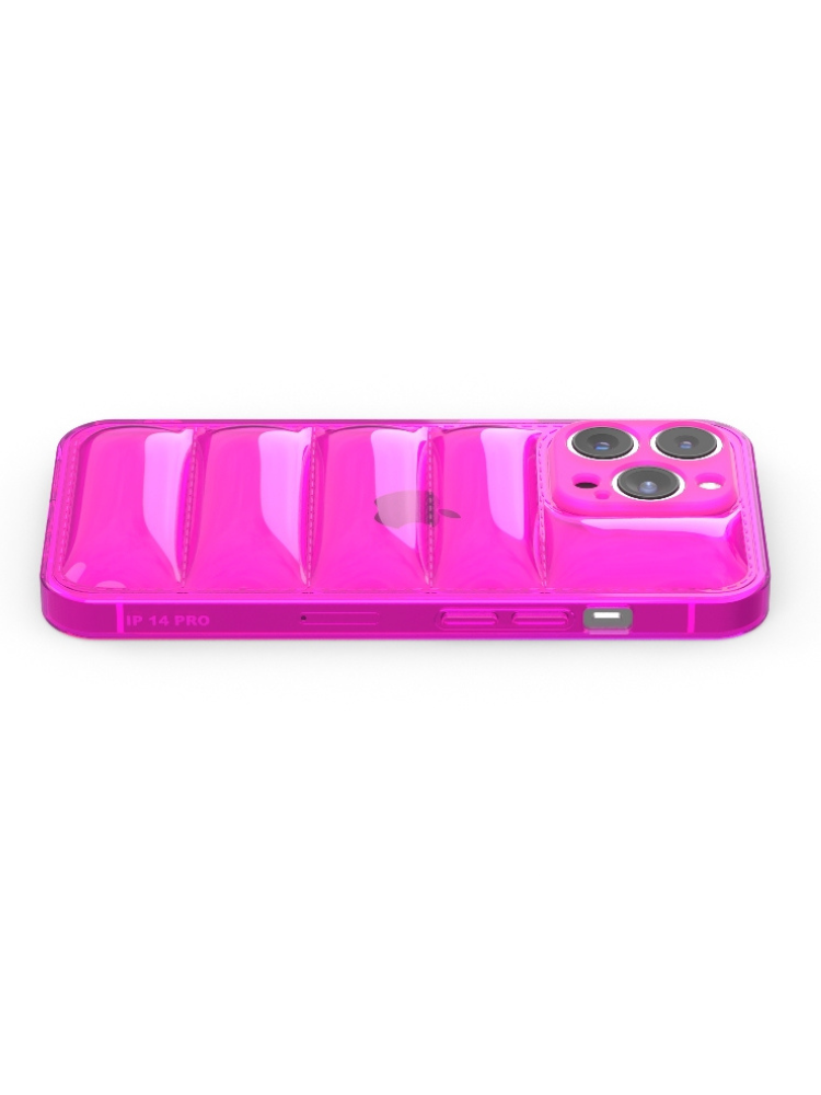 Neon Pink Puffer iPhone Case